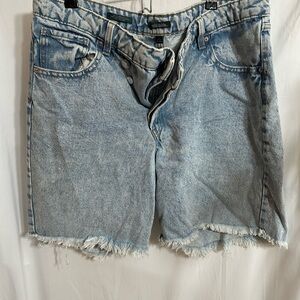Wild Fable Blue Jean Shorts Distressed Cut-Off